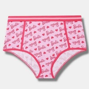 Torrid Pink Barbie Mid Rise Cotton Brief Panty 1X NWT